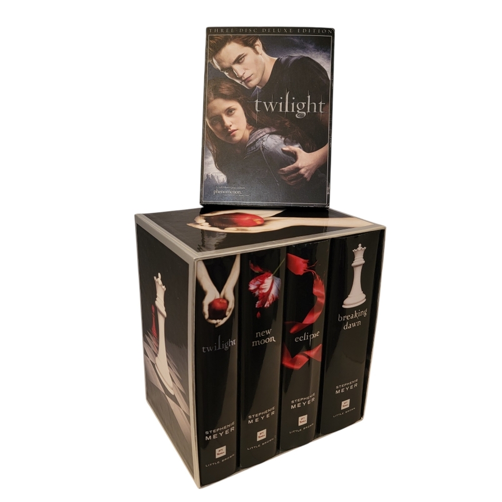 TWILIGHT Hardcover Book Series Set First Edition 2008 Bonus DVD Stephenie Meyer